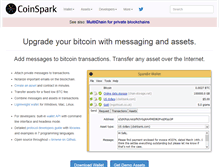 Tablet Screenshot of coinspark.org